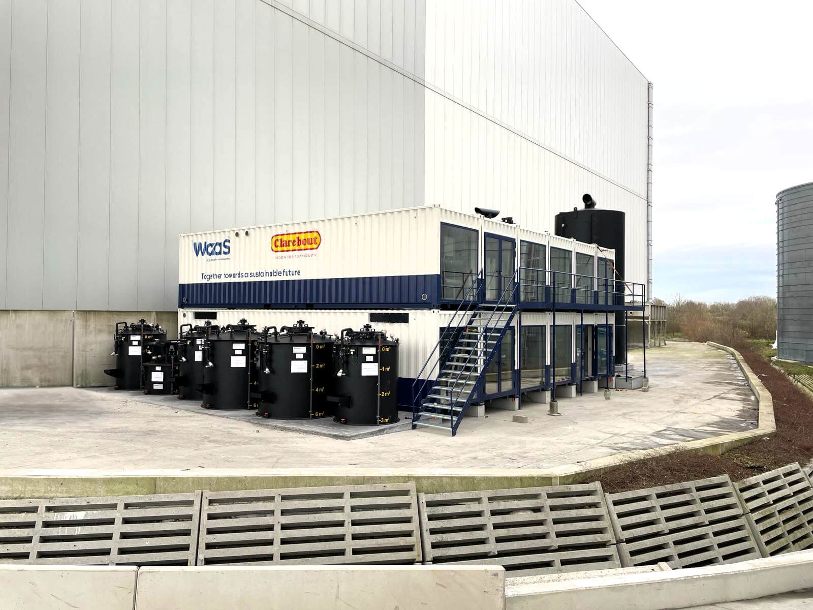 Installatie bij Clarebout in Warneton Water-as-a-service